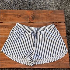 Striped Shorts With Pockets
